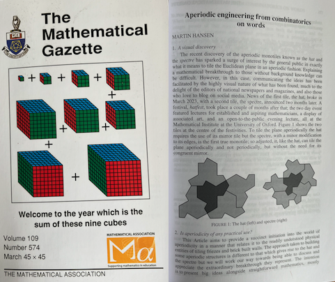 Aperiodic Engineering from Combinatorics on Words
